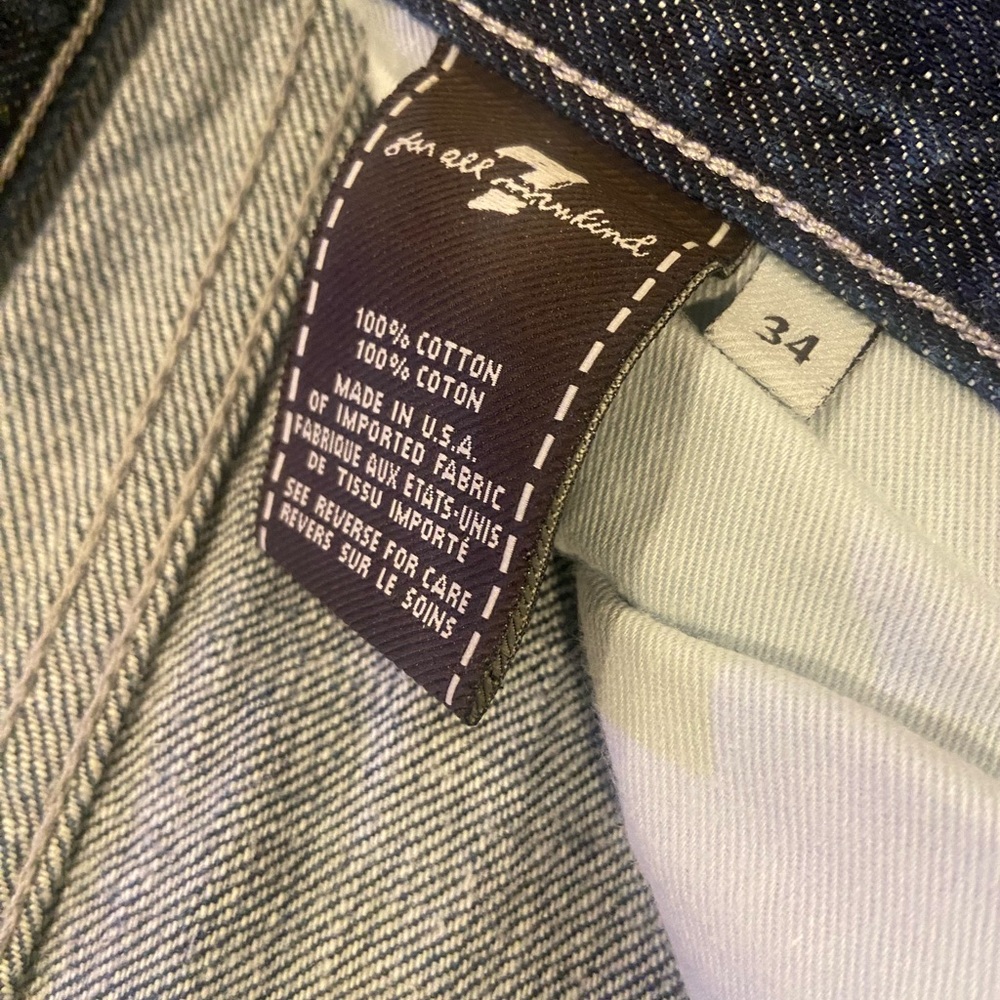 7 For All Mankind Indigo Denim Jeans Men’s - Picture 2 of 10